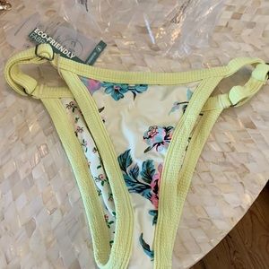 Pretty Maajii medium bikini bottom reversible yellow floral